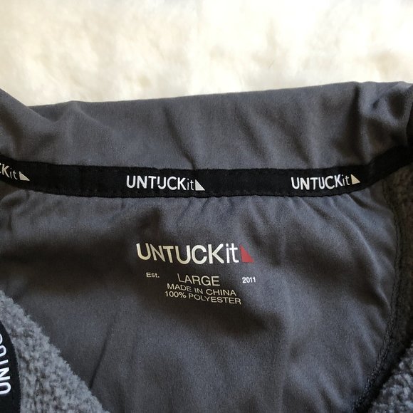 Untuckit kezoh fleece line full zip jacket size L - Picture 5 of 9